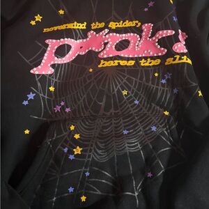 Pink Spider Graphic Hoodie